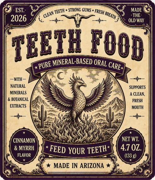 Purple Paste Teeth Food Pure Mineral-Based Oral Care (w/Cinnamon & Myrrh Flavor)
