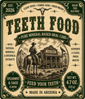 Green Paste Teeth Food Pure Mineral-Based Oral Care (w/Spearmint & Sage Original Flavor)