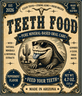Blue Paste Teeth Food Pure Mineral-Based Oral Care (w/Peppermint Flavor)