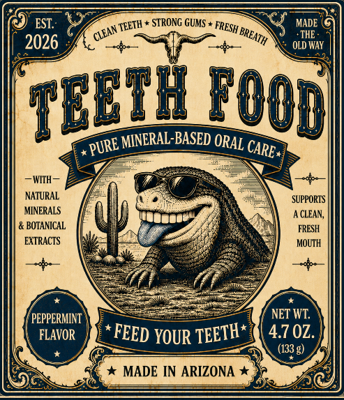Blue Paste Teeth Food Pure Mineral-Based Oral Care (w/Peppermint Flavor)